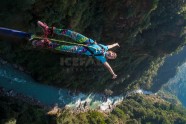 Bungee over the roaring Bhote Koshi River! 
